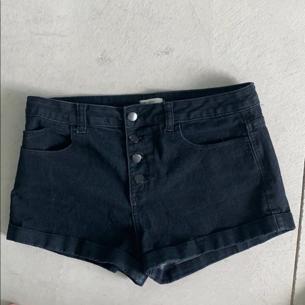 Forever 21 Black Jean Shorts